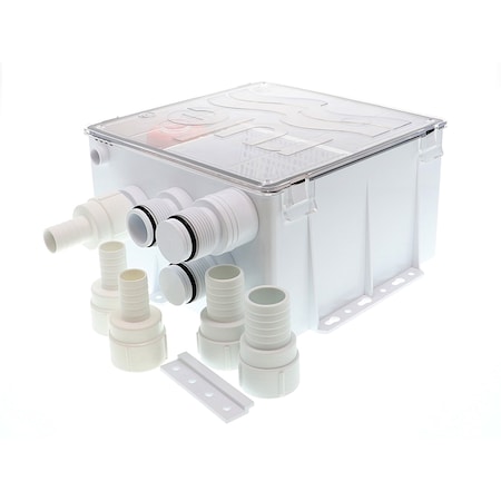 Rule Shower Drain Box w/800 GPH Pump - 12V 98B